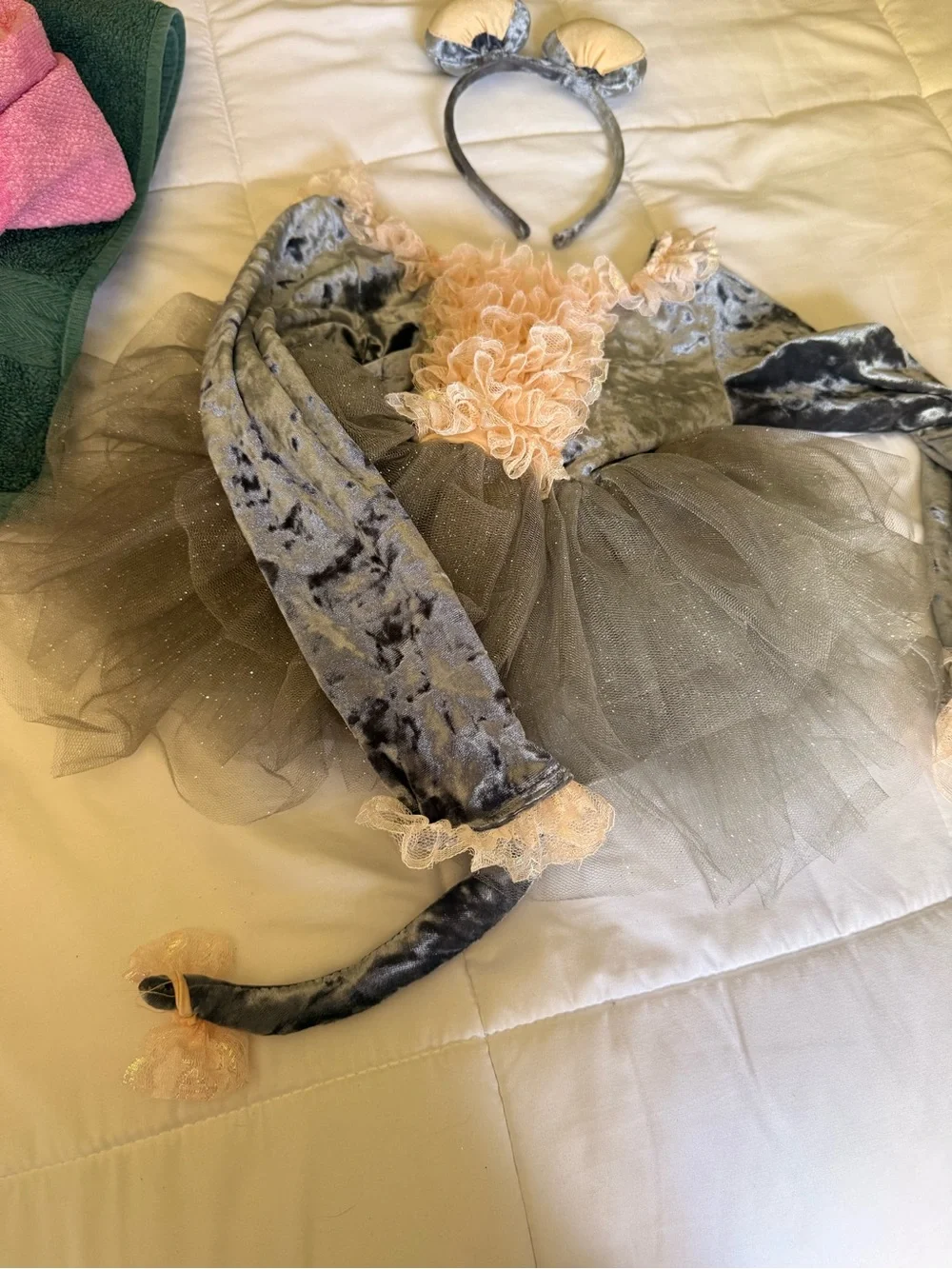 Revolution Girls' Gray Mouse Tutu Costume